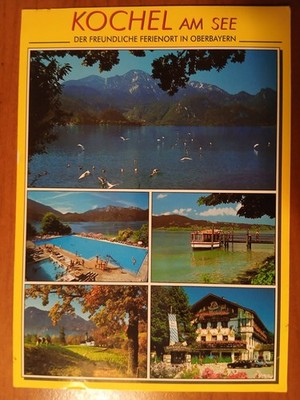 Postcard 2814 used, Kochel am See, postcard, collection