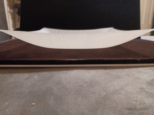Vintage 12" Etched Frosted Square Ceiling Light Fixture. Rare. Mint Condition. - Picture 5 of 5