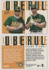 1997 Fleer Ultra Double Trouble Jason Giambi Mark McGwire #8