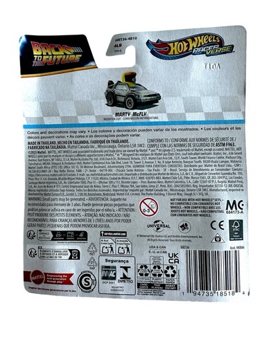 Hot Wheels Racer Verse Marty McFly Radiation Suit Back to the Future 2024 CHASE - Picture 2 of 2