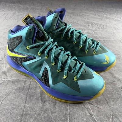 Nike Shoes Men's 9.5 Teal Lebron 10 PS X Elite Supereo Pack