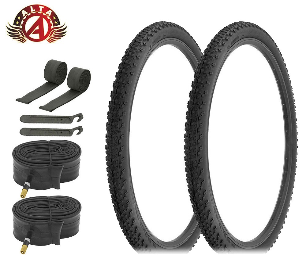2 ALTA 29x2.10 MTB Tires Semi Aggressive Trail/Urban W/48mm SCHRADER TUBES (8pc)