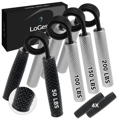 Metal Hand Grip Set, 100LB-200LB 3 Pack 50LB-200LB 4 Pack No Slip Heavy-Duty ...