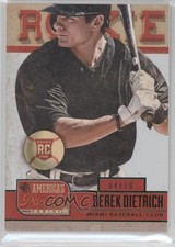 2013 Panini America's Pastime Rookies Green 4/10 Derek Dietrich #198 4g0