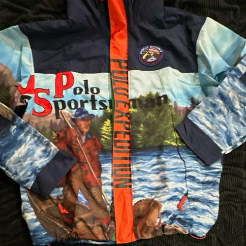Polo Sport Ralph Lauren Sportsman Men's XL Full Zip Graphic Jacket LE 1 of 1000 - product listing photo