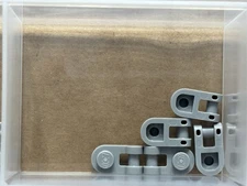 LEGO Parts - Light Bluish Gray Plate, Round 1 x 1 Bar Handle - No 26047 - QTY 5