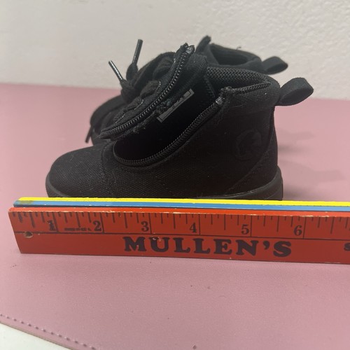 BILLY Toddler 5 Black Zip Up MDR Short Wrap High Top Shoes Easy On - Picture 8 of 8