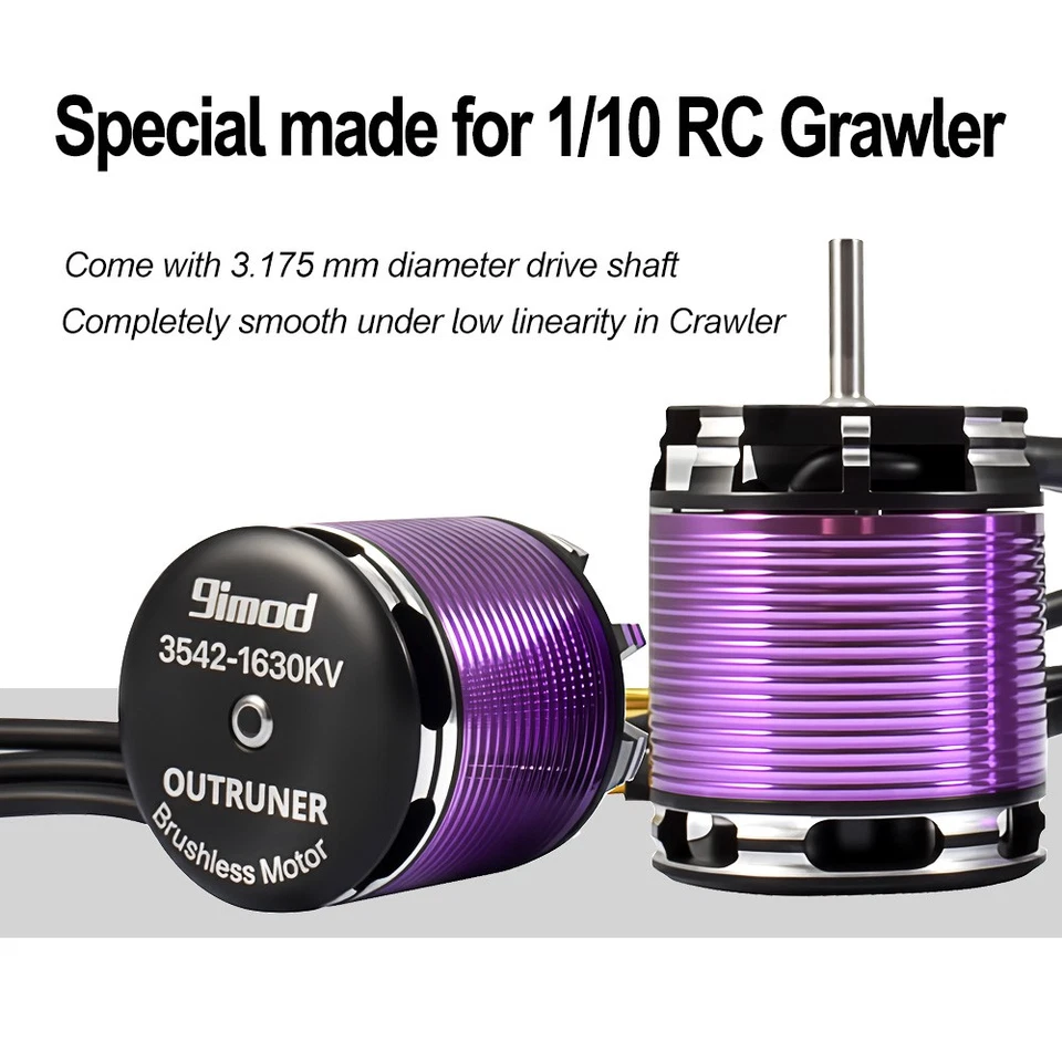 9IMOD Brushless Motor ESC Combo 3542Outrunner Motor 80A ESC for 1/10 1/12 RC Car - Image 4 of 4