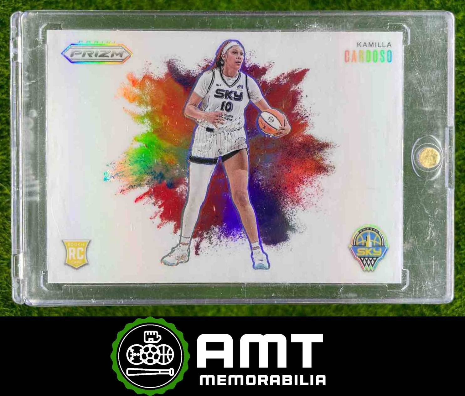 2024 Panini WNBA Prizm #3 Kamilla Cardoso Color Blast Chicago Sky RC