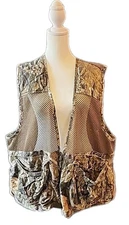 Vintage Mossy Oak Breakup Camo Turkey Hunting Vest Padded Shoulder Mens 2XL