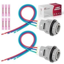 Front Turn Signal Light Socket with Pigtail Connector Wire Harness Replace OE 33