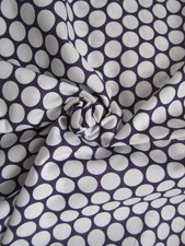 Quilters Showcase Joann Fabric DARK PURPLE BLUE White Polka Dots 5 YARD COTTON