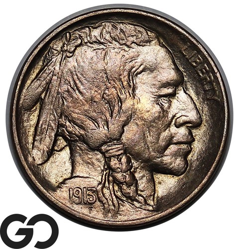 1913 Buffalo Nickel, Type 1, Superb Gem BU++