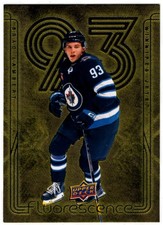 2024-25 Upper Deck Fluorescence Gold BRAD LAMBERT F-11 #/150 Winnipeg Jets UD RC