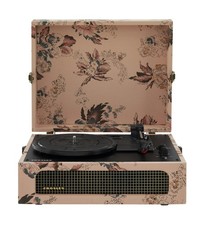Crosley CR8017B-FL Voyager Vintage Portable Vinyl Record Player Turntable wit...