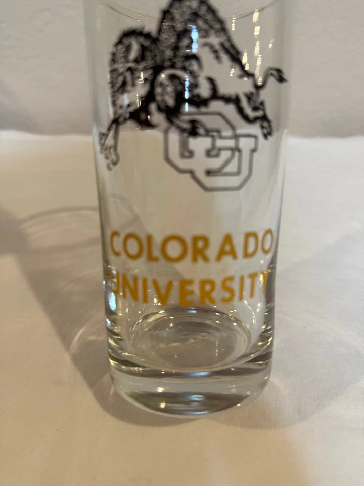 UNIVERSITY OF COLORADO CU GLASS BUFFALOS NCAA BOULDER COLLEGE BEER BAR - Image 2 of 4