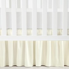 Ruffle Crib Skirt, 16" Drop, Ivory