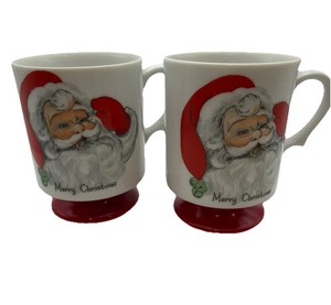 レア！　ヴィンテージ レフトン サンタ&トナカイ クリスマス 蓋付きキャンディ皿 Lefton Santa Mug | eBay