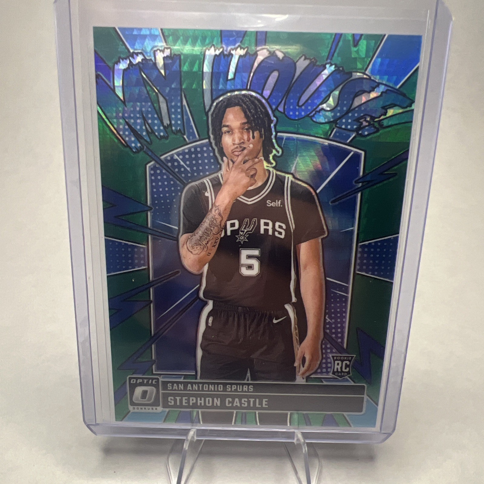 2024-25 Panini Donruss Optic My House Stephon Castle Green Hyper Prizm /249 (RC)