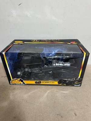 Super7 Super Cyborg 1989 Batman Batmobile Full Color 13'' Vehicle -- Damaged Box