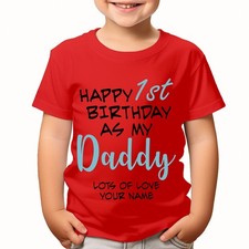 Personalisiert Ihr Name Happy 1. Geburtstag Geschenk Jungen Mädchen Kinder...