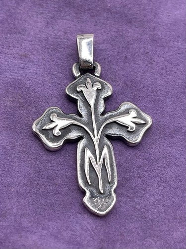 Nicht mehr produziert James Avery Frühlingslilie Tulpe Blume Anhänger Sterlingsilber AVERY BOX - Bild 1 von 4