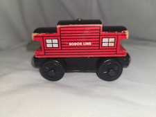 Sodor Line Caboose Engine Thomas the Train Wooden Railway Friends Red 2003 VTG