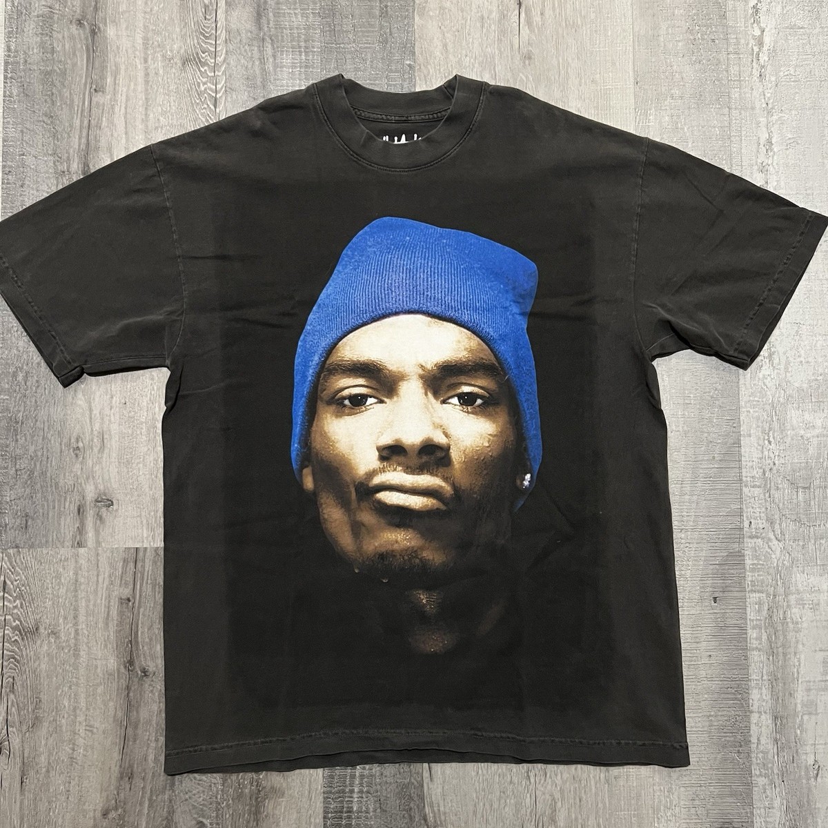 HiJack T Shirt Snoop Dogg Rap Tee Black Faded Hip Hop Big Graphic