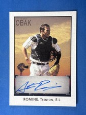 2010 TriStar Obak Autographs Brown Austin Romine #/75 Trenton Thunder