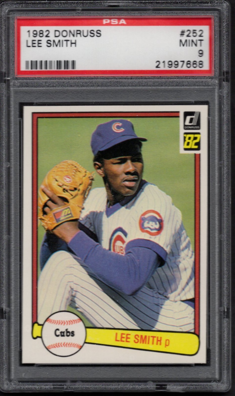 1982 DONRUSS LEE SMITH #252 PSA 9