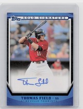 2011 Topps Pro Debut Thomas Field AU SN199 #SSA-TF Tourists Solo Signatures Blue