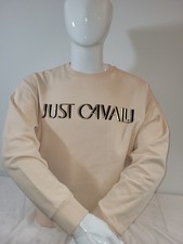 Authentic Just Cavalli Sweatshirt Beige Small Men's Original 335
