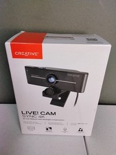 CREATIVE LIVE CAM SYNC 4K UHD Webcam with Backlight Compensation NEW SEALED