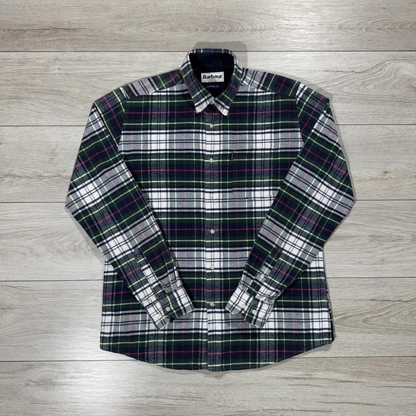Men Barbour Shirt Multicolor Cotton L #8CU4