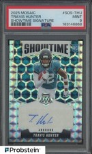 2025 Mosaic Showtime Signature Travis Hunter Jaguars RC Rookie AUTO PSA 9
