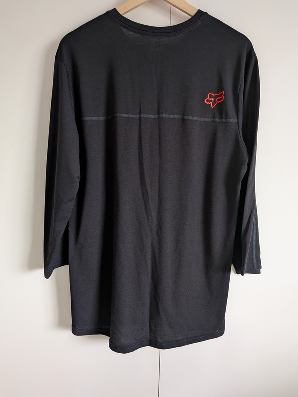 Fox Ranger MTB 3/4 sleeve top in black Size L