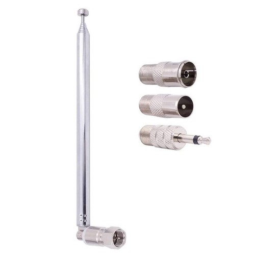 1 jeu d'antenne radio FM télescopique, antenne tige, adaptateur 3,5 mm, stéréo MAV9187 - Photo 4/10