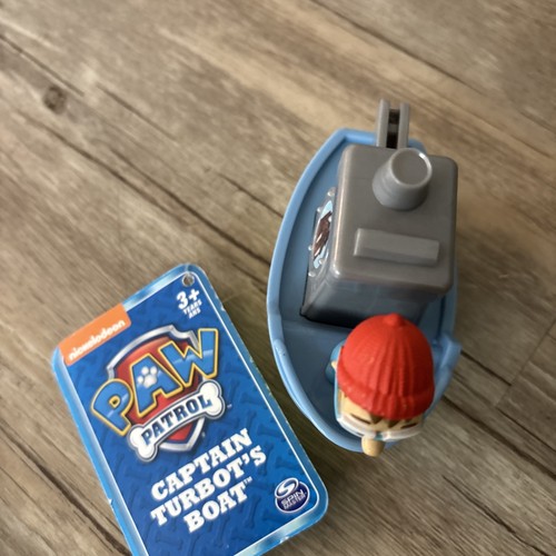 Nickelodeon Paw Patrol Rescate Corredores Capitán Turbot's Boat RARO Encontrar Nuevo con Etiquetas - Imagen 3 de 7