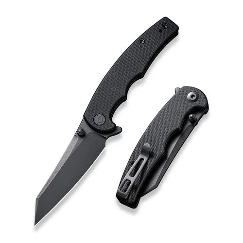 CIVIVI P87 Folder EDC Knife, Kaila Cumings 2.9-in Nitro-V Black Stonewashed
