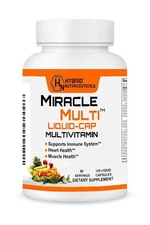 MiracleMulti Liquid Multivitamin Capsules for Men & Women - Complete Whole Fo...