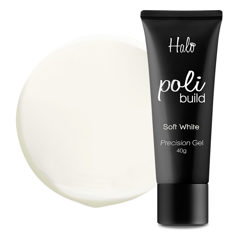 Pure Nails Halo PoliBuild Precision Builder Gel Poli Build - Soft White 40g