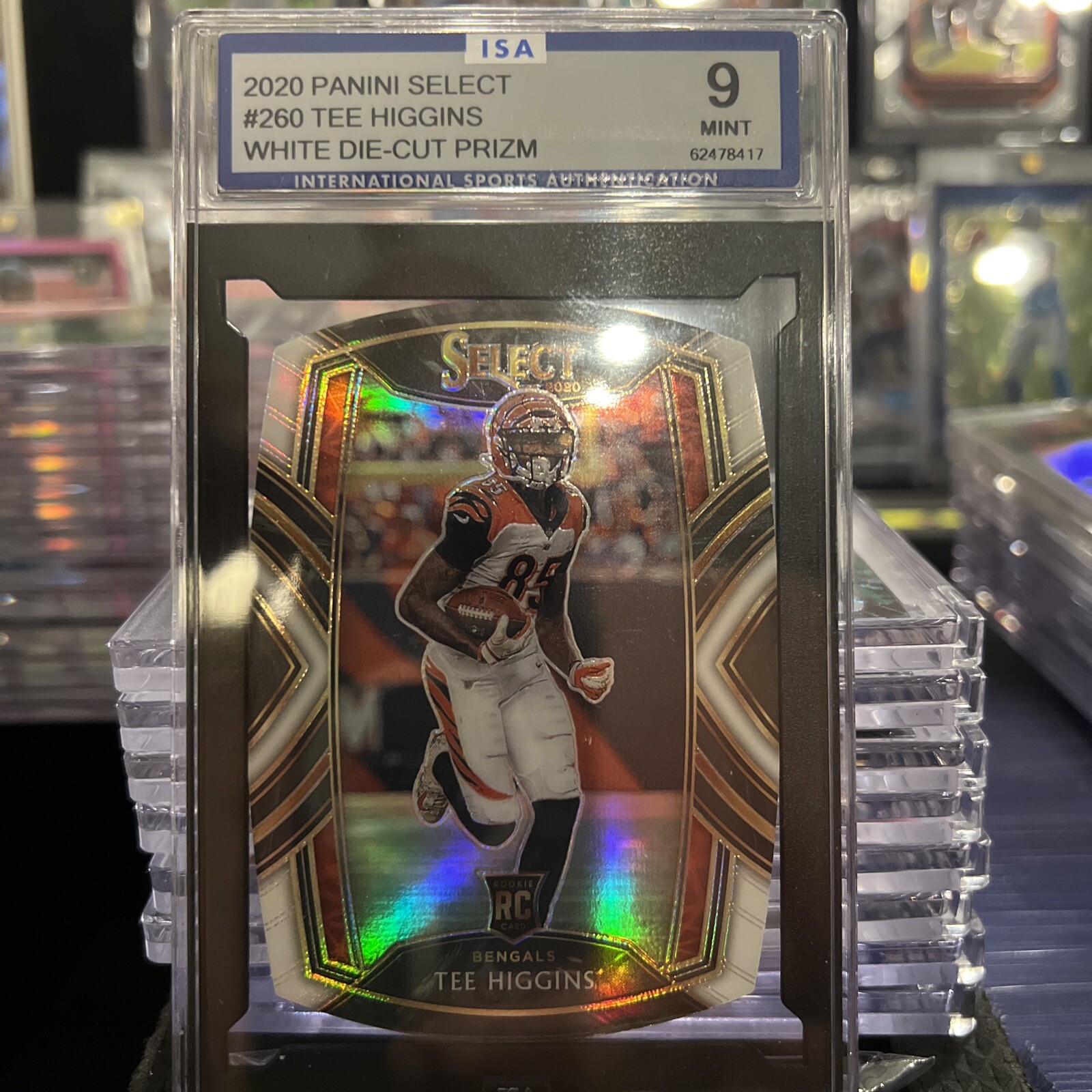 2020 Panini Select Tee Higgins White Die-Cut Prizm #260 Mint 9