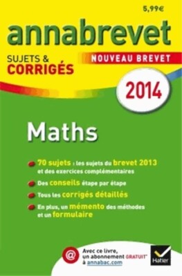 Annales du prevet 2014 maths 3e, subject... - Bernard Demeillers - V165889