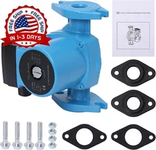 Bomba de recirculación de agua caliente de 3 velocidades y 1 pulgada, 1/8 HP NEW