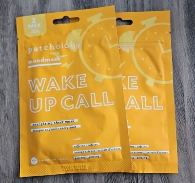 4 Masks Patchology Moodmask Wake Up Call 45 ML 1.52fl OZ. 