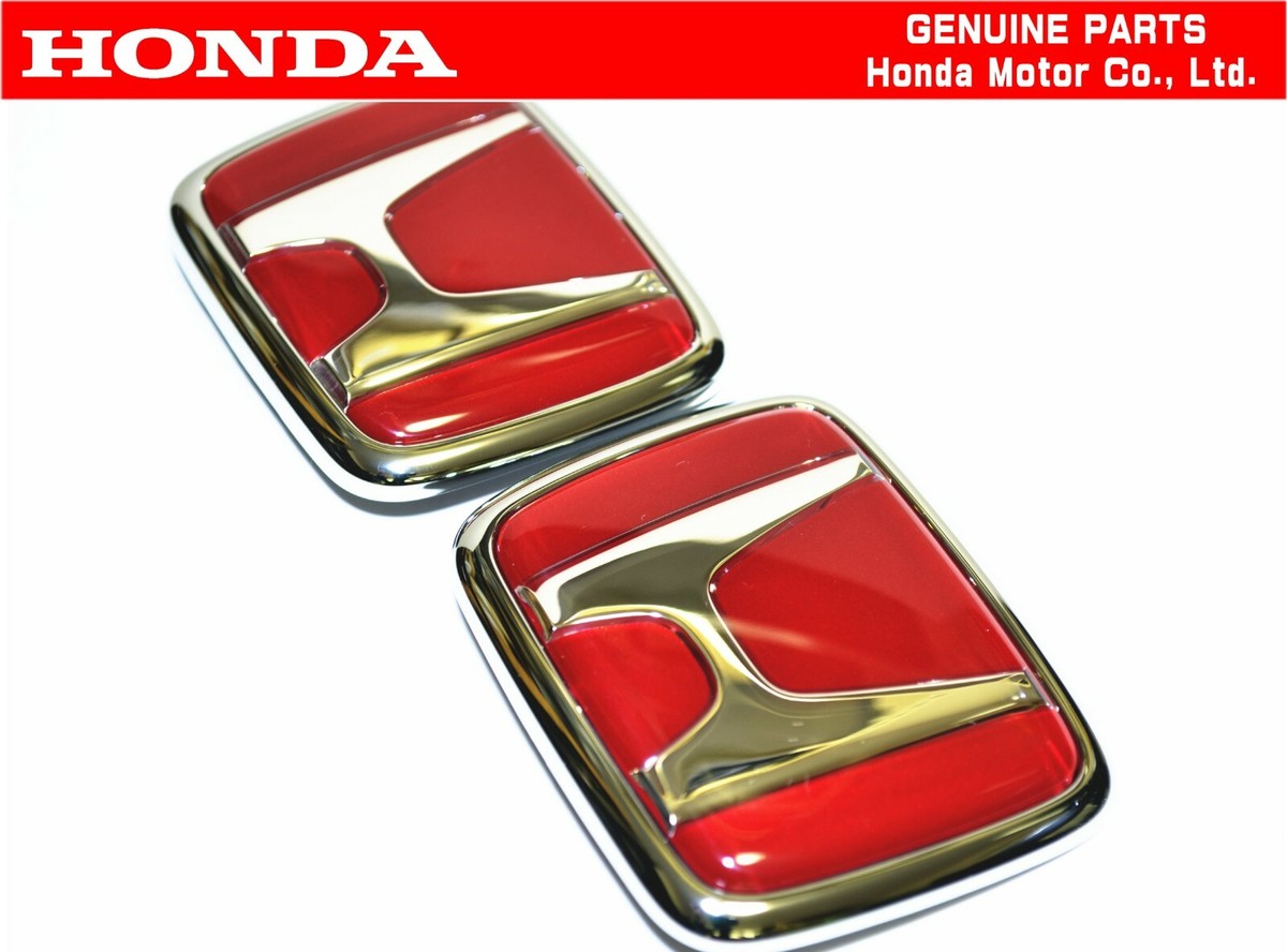 HONDA CIVIC EK9 TYPE-R KOUKI 1998-2000 RED Front & Rear Badge