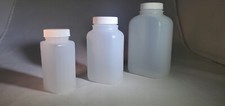 HDPE Plastic Wide Mouth Rectangular Storage Bottle 4,8 or 16oz