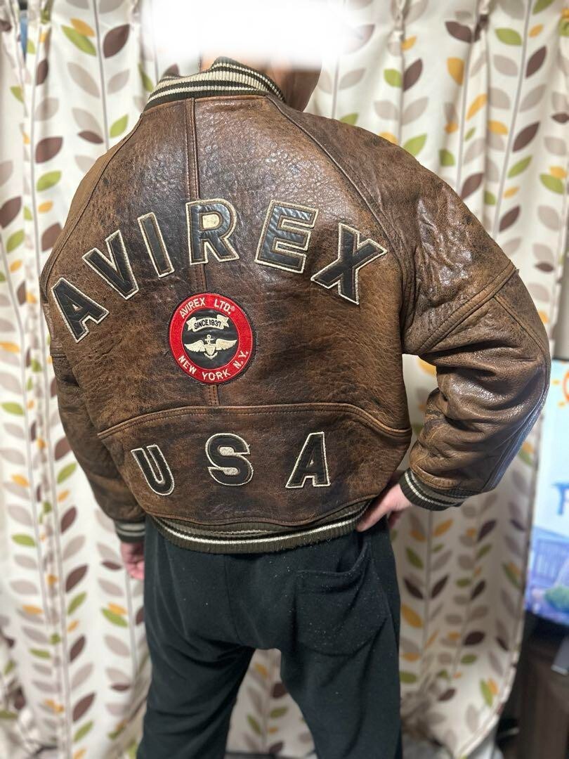 ジャケット・アウター 00s avirex sheep leather jacket brown 00s avirex sheep leather jacket brown - メルカリ