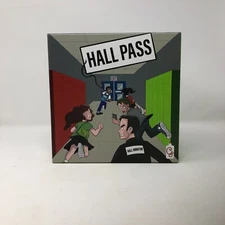 Hall Pass Board Game for 2-4 players Ages 10+ by Glue Guy Games OPEN BOX