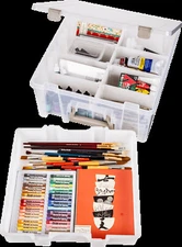 ArtBin Super Satchel System Double Deep with Dividers and Lift out Tray 6899AC